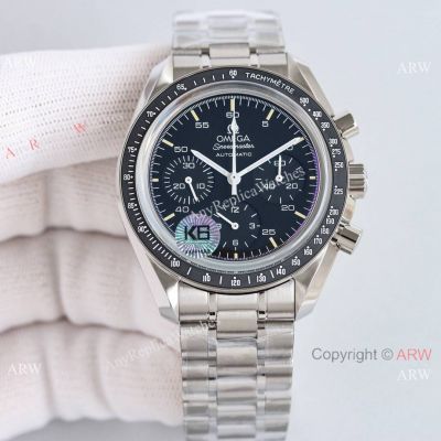 Swiss Copy Omega New Speedmaster Moonwatch Cal.1863 Black Dial Steel Watch